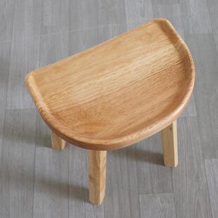 实木凳家吧矮凳创意木板凳梳妆凳时尚 餐简用约809凳子原木榫卯其