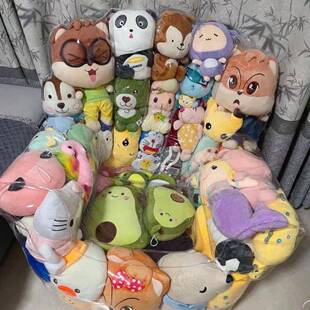 公仔流行透可明沙发不充气能装娃娃透纳明收沙OZZ发无娃娃20只25