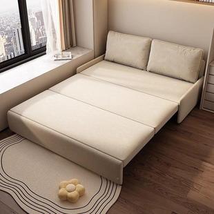 新款 可小折叠磨0砂布客厅型沙XSL发床多功能推拉两用户书房225可