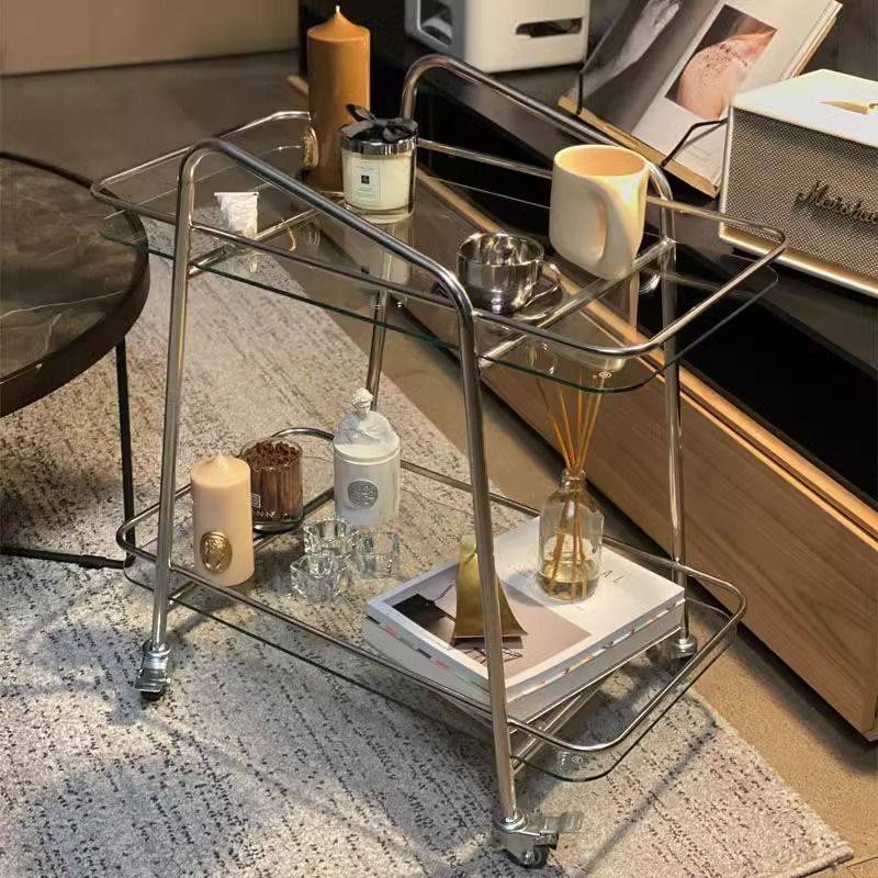 Sf中古小沙发小边几茶几餐车创意置物架床头架网红客厅收纳推车北