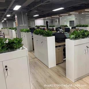 新款 办室隔断柜资简现代文件矮柜储物花约槽料公花草111木质厂家