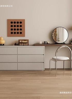 式YHC极简妆梳妆台储纳物柜一体卧室轻奢小意型化桌床尾收柜斗柜