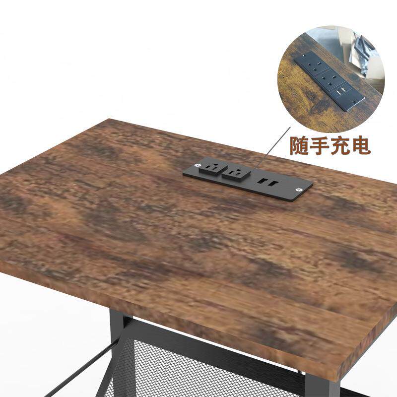 头柜小卧室出租房用超窄简边桌C款-约床铁艺子沙发桌边几转角柜实