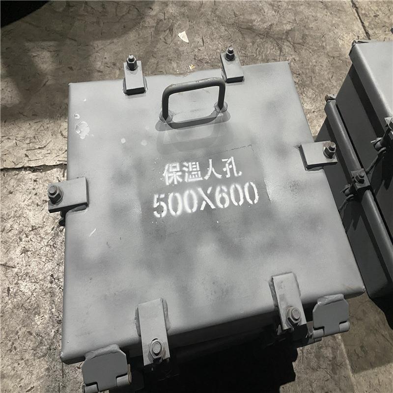 检方快开500*600人孔工厂制造力矩形保温人形孔门宏璐电设备除尘