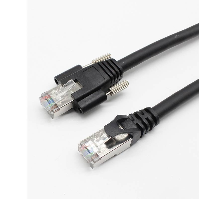 海康工业相机千兆网线MV-ACG-RJ45s-RJ45-ST静态带锁双屏蔽网线