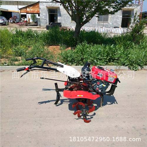 开沟土地FHK犁型机家用小手扶培式旋耕机农用耕耘旋耕犁地机图片