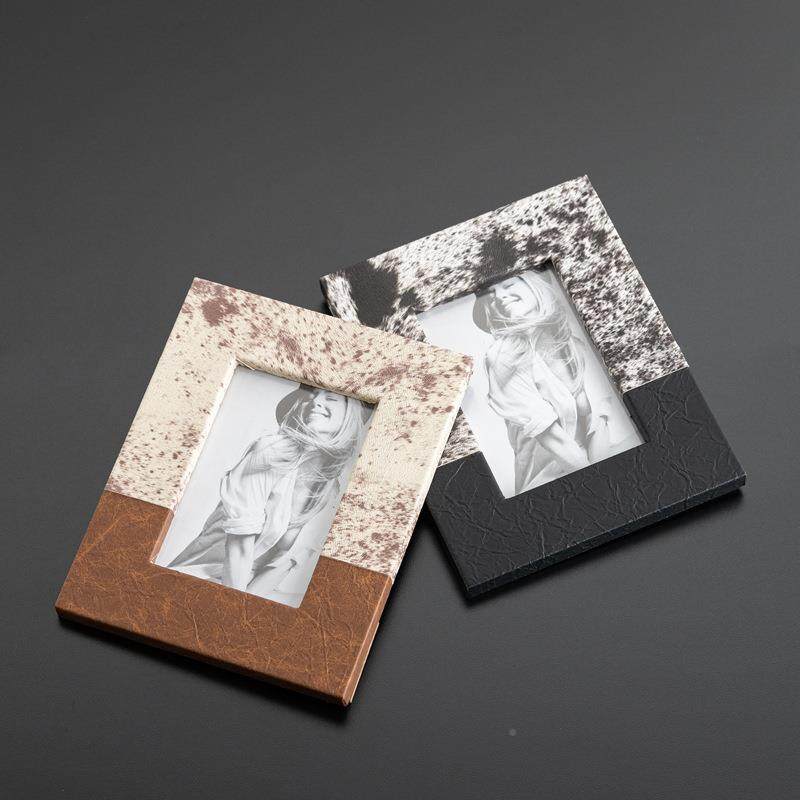 匠装三现代简约仿马毛皮革拼接相框桌面摆件卧十室柜RZB-2608床头,家居饰品,装饰摆件,淘宝优惠券,粉丝福利购,淘宝优惠卷