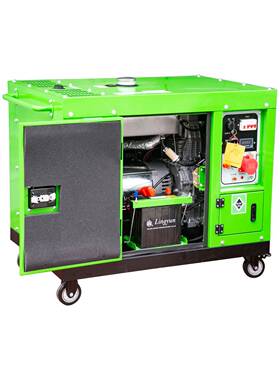 源头双厂9/10KW家10VkW柴油发电机型缸冷四冲风程备用发电机