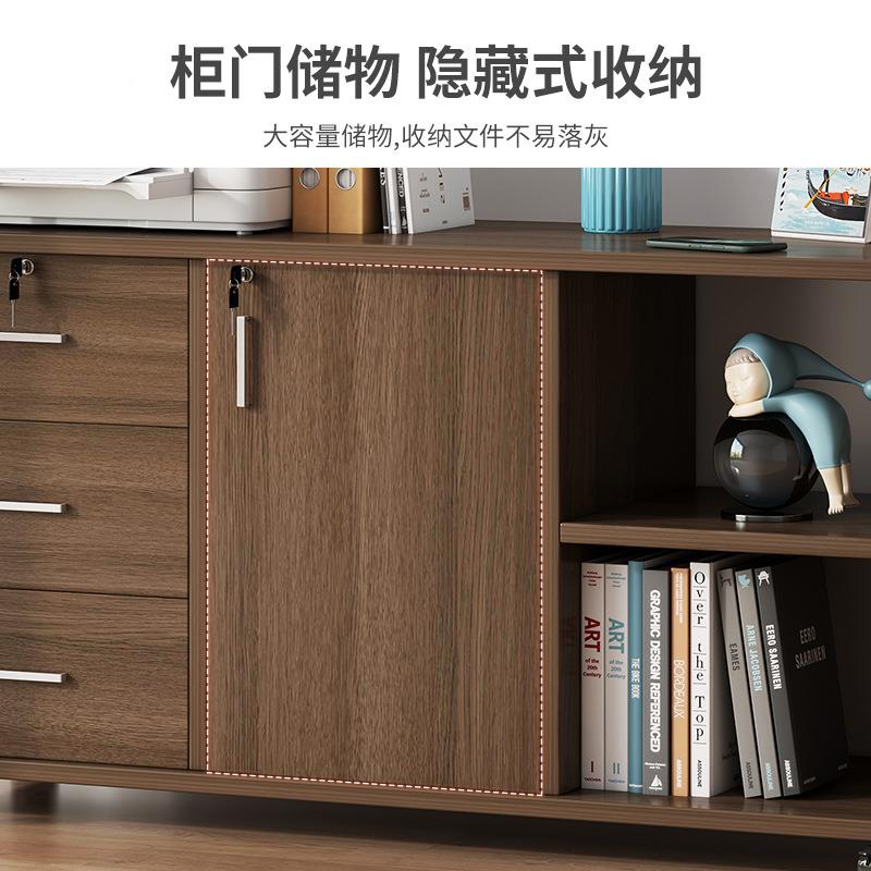 办BG0037公文商件柜子分层柜置物架务料木制资柜桌下简易收纳带锁