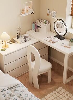 实木斗卧柜梳妆台一体卧室床现代约主化妆台书桌床简头Z05#-1福柜
