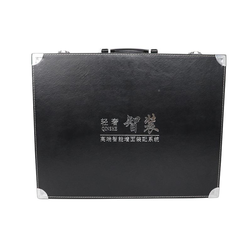 厂家制作手提质楼皮盘交房钥匙YCF钱盒黑色装箱件保险保单盒工具
