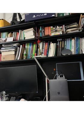 ?洞洞板免F76595MM打置孔物架收纳落地书立式电脑桌墙架壁架架子