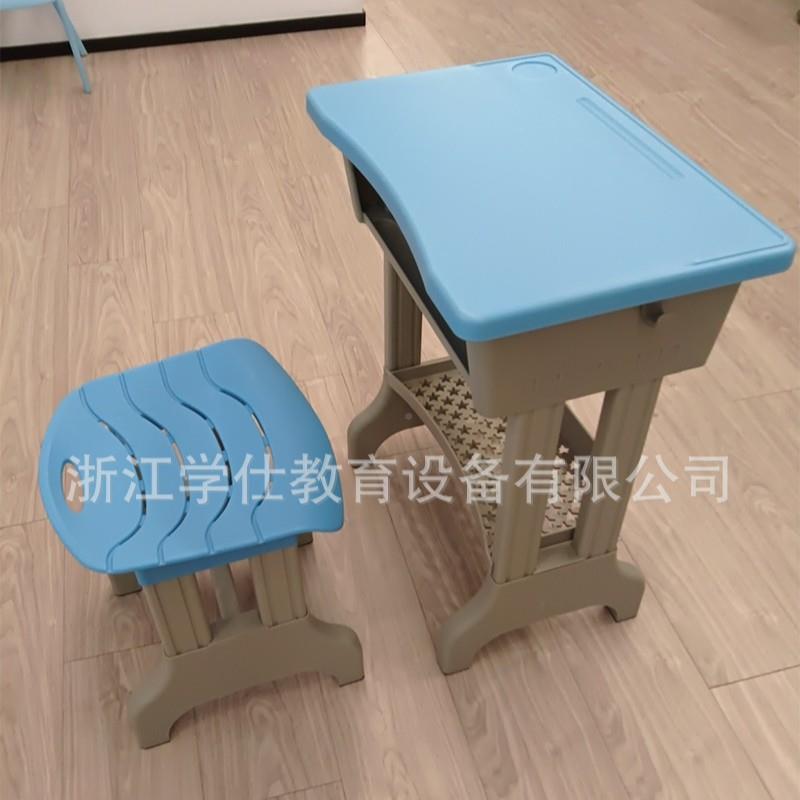 塑钢课桌XS-101凳导班中学校塑钢课桌桌辅椅厂小家课塑料桌椅