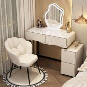 新款 奶油风现代TCL简梳斗柜梳妆台小小户型极窄卧室家居妆台化妆