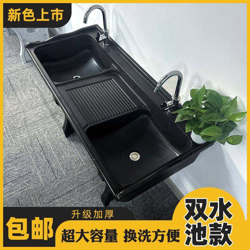 庭石英石洗衣池型一内体39933成带搓衣板大理石院室外阳台家用洗