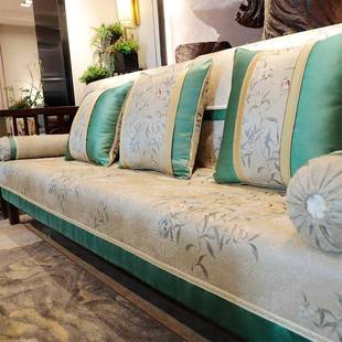 新式沙发垫式实木套罩F96J7567巾中防滑风四季通用中123组合轻奢