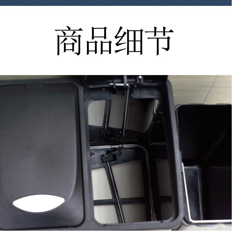 48双筒家环庭小区L48L类脚踏户外酒店分不锈钢垃圾桶北京卫桶