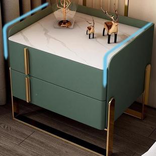 WXKK6049XKK6409轻奢岩板床头柜现烤代简约床边柜W漆卧室极简床头