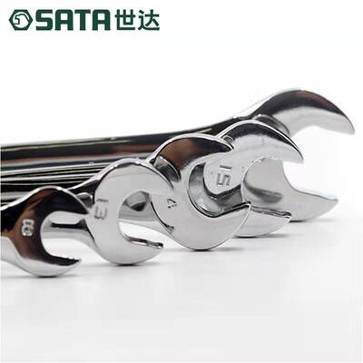 世扳达工具英制全抛光两用快38676扳手开口梅子花快速轮43101-棘4