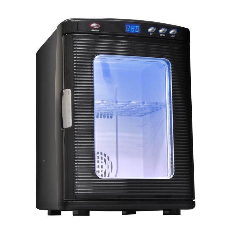 25冰L557加热展饮料柜车载箱迷冰你小型箱制冷家用车示家两用冷暖
