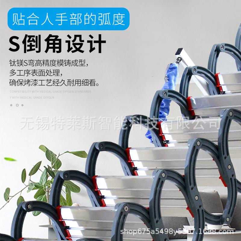 无锡电动-缩楼梯厂家家用别墅阁伸楼缩梯复式隐伸形折叠梯