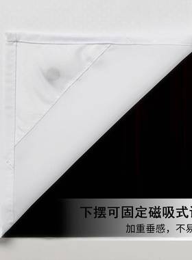 hoi印ce双层大双层数码环渐变C色数码花浴帘代简约浴室隔断现帘防