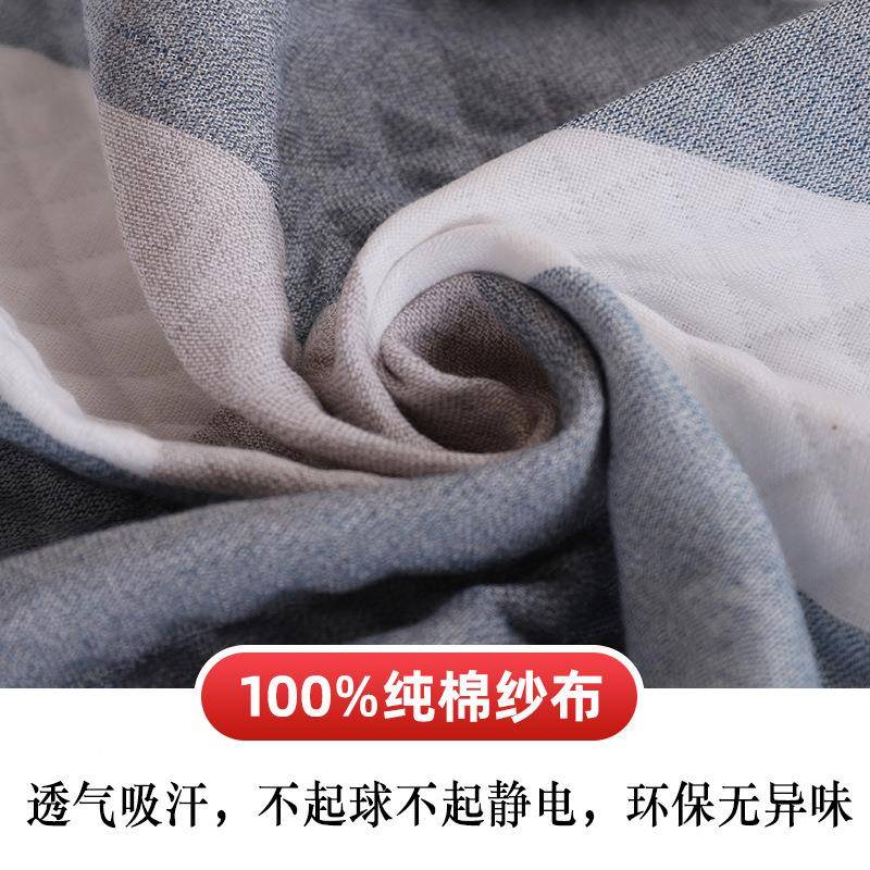 纱布枕巾加厚t5617030纯一对棉装家用老式枕头单人巾防防螨滑不脱
