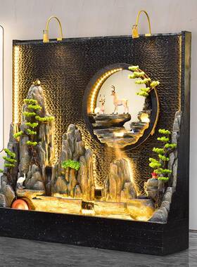 大型水墙景水屏风隔断景观室KKM外庭院花园院子水假山喷流泉摆幕