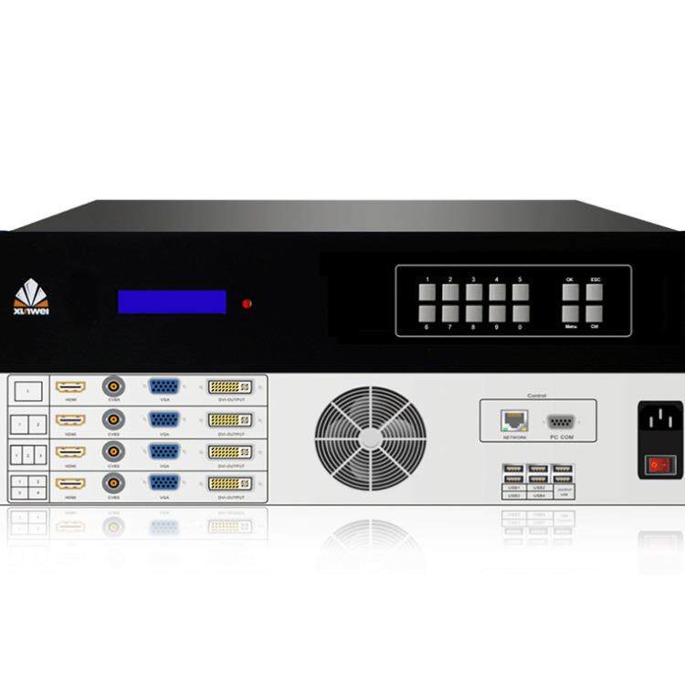 画面分割器2路4路厂家彩色高1080P分监控清接屏电脑拼分6画面割处