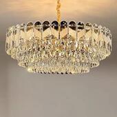 轻奢晶吊灯客个厅灯现代568简约大气高档主卧水室具性创灯意网红