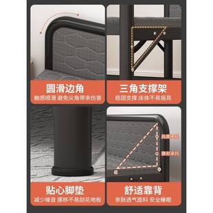 伸缩床床90cm宽单人床MQV一二一米五的床床加厚加固折叠家铁米用