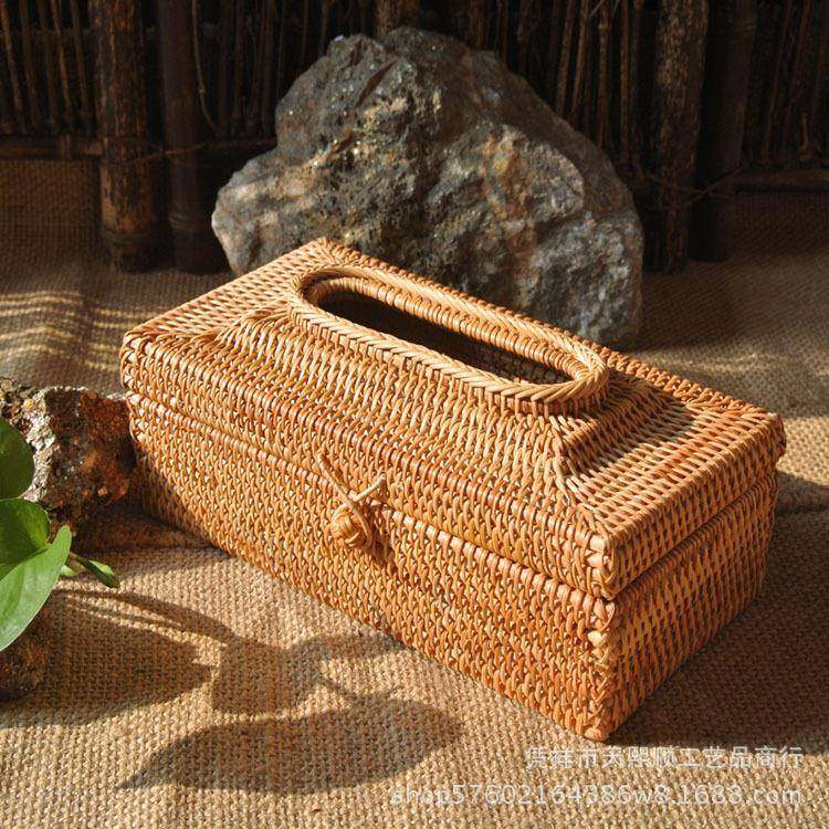 秋藤编织巾盒复纸古客厅抽纸盒纸天材质然730抽取式车载巾盒,收纳整理,纸巾盒,淘宝优惠券,粉丝福利购,淘宝优惠卷