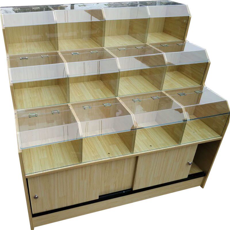 超市干果货架糖果零食散货便利店散称杂粮货柜食品瓜子炒货展示架