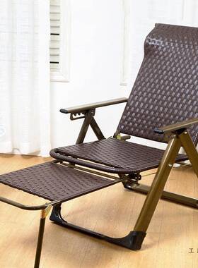 躺椅折叠TJZ懒午休编藤椅子多功靠背单人能阳台家用休孕妇闲透气