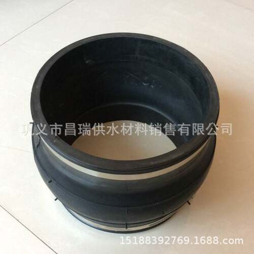 卡箍式橡胶接头 不锈钢卡箍橡胶管道接头 柔性卡箍软连接DN80/89