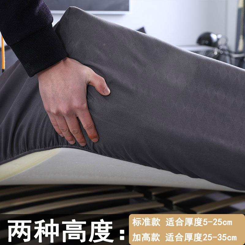 单件水加F7589S57床防水隔尿防猫尿床罩防螨灰高床垫套洗透气1.笠