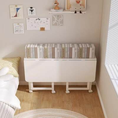 折叠书家用电床脑桌简易家用卧室生边化桌妆桌可RJU移动学写字小