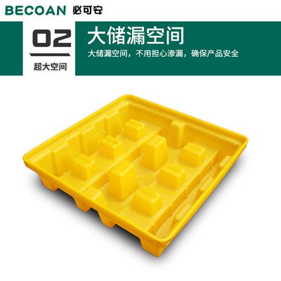 EPN防泄露学品防漏托盘四桶油桶接油盘危化废学品防漏化机油托盘