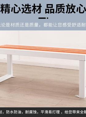 厂公园椅长条广凳户外排场景区休闲椅不锈钢CT/4556椅商场休息铁