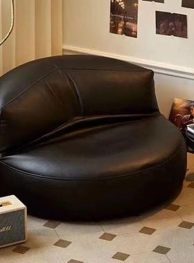 懒人发阳台可躺椅可睡榻榻米坐沙小垫户型卧室黑UOD色网红单人沙