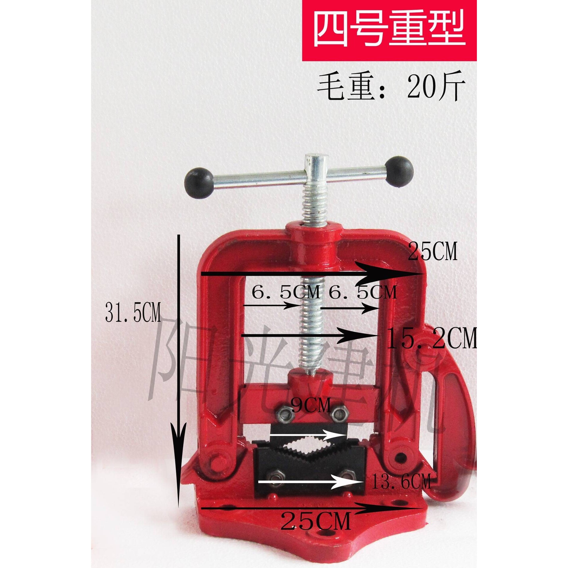 包邮重型管子台虎钳龙门钳龙门架子管子台钳管子压力钳2#3#4#