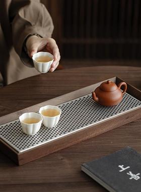 小20古2茶5新款中式复胡桃木盘型家用小茶UKJ台储水沥水托盘干泡