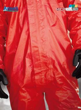 微防护CFR厂化学阻燃防护服工RVR连体防化服带帽佳防酸碱水防火隔