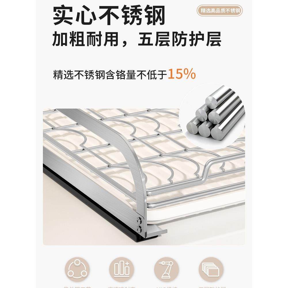 篮抽EK.02.98拉碗碟碗架抽屉式房盘拉厨橱柜碗柜盘子筷勺子沥水收,厨房/烹饪用具,抹布架/厨房清洁收纳架,淘宝优惠券,粉丝福利购,淘宝优惠卷