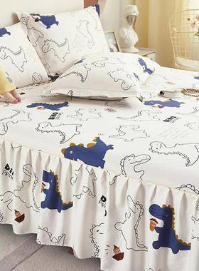 F9757J8T棉裙单0件225新款四季通用床罩床裙床笠带纯裙边裙式床床