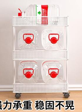 门后卫生间夹收纳柜DFK超薄极窄置物隙浴室缝窄柜架落地带缝轮收