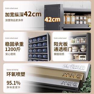能厨房置物架微炉家用带门多波5y688538功橱柜防物尘储柜落地多层