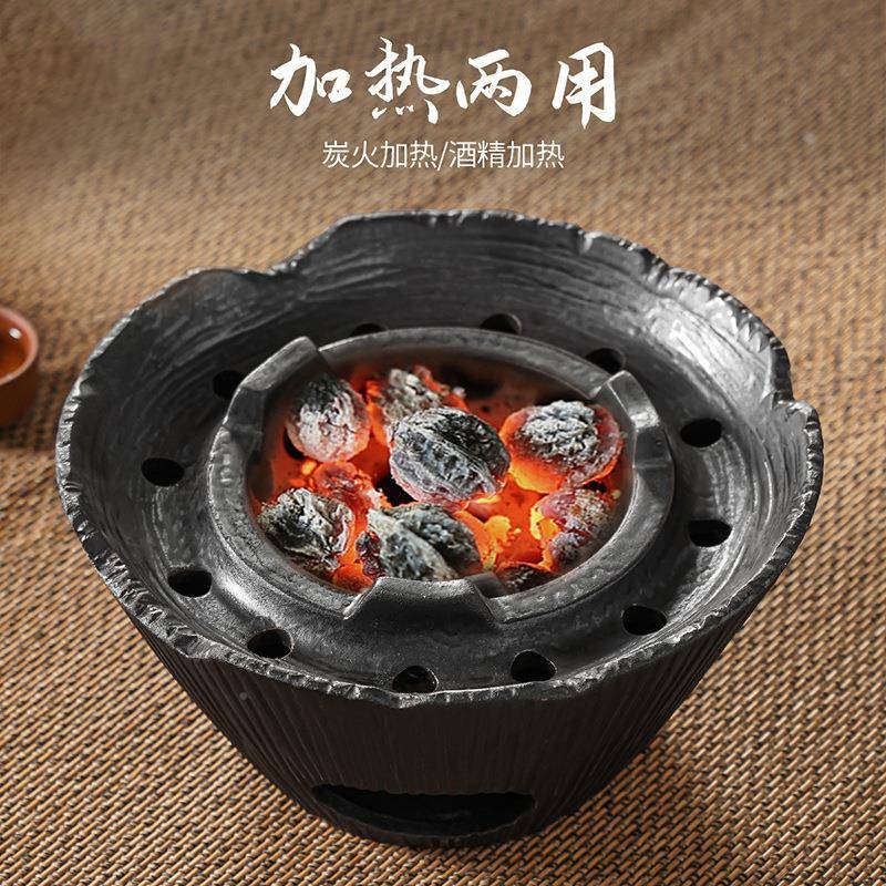 围炉煮炭炉火烤茶炉日式家用款XYDP902-户茶外庭院煮茶炉煮茶器碳
