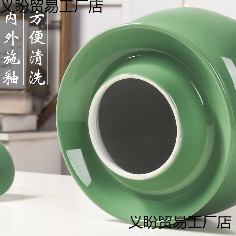 泡菜坛子家用陶瓷带盖密封腌菜坛子土陶老式酸菜坛子咸菜罐中国无