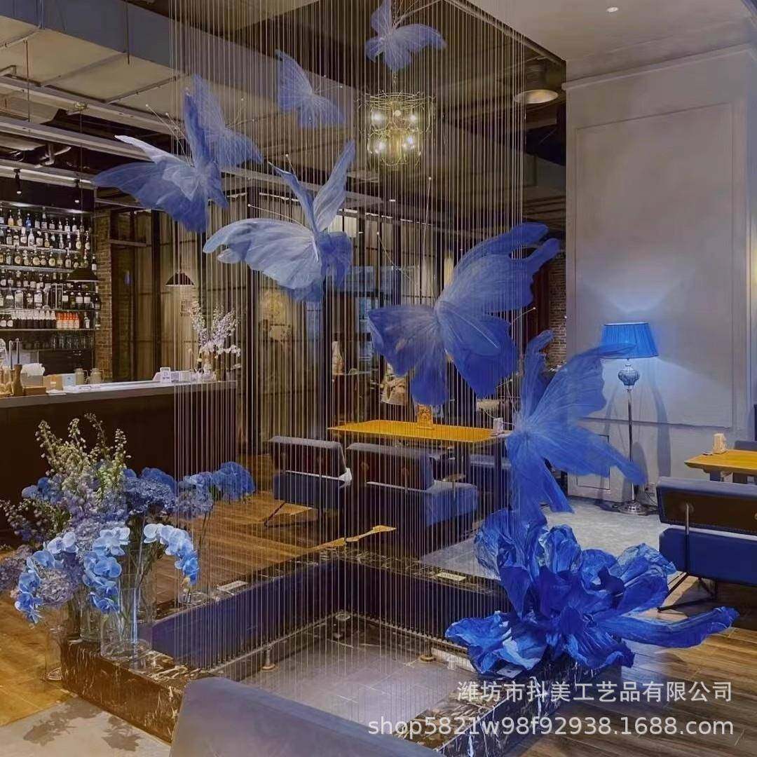 丝蝴蝶纸艺大真型巨型纸花YJH卡商场中庭售楼拍照打美陈处装饰布,节庆用品/礼品,装扮布置套餐,淘宝优惠券,粉丝福利购,淘宝优惠卷